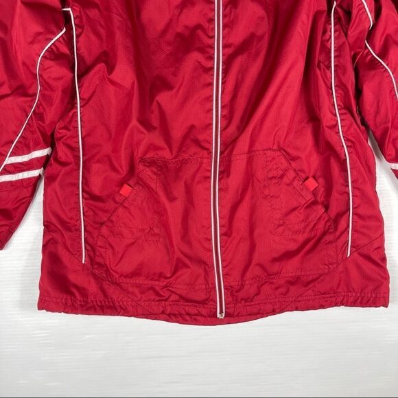 Kewl Jacket Red Polyester Full Zip Men's Size Medium Pockets Windbreaker - Picture 4 of 14